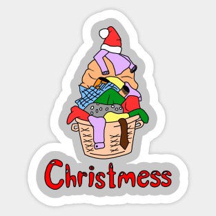 Christmas mess Sticker